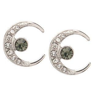 Crescent Moon Earrings Post
